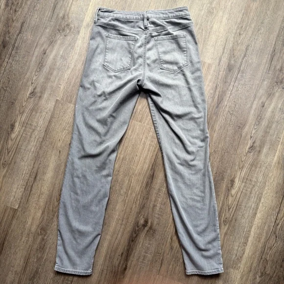 Athleta Light Gray Women's Skinny Jeans - Sculptek - Size 6 Tall - Picture 2 of 14